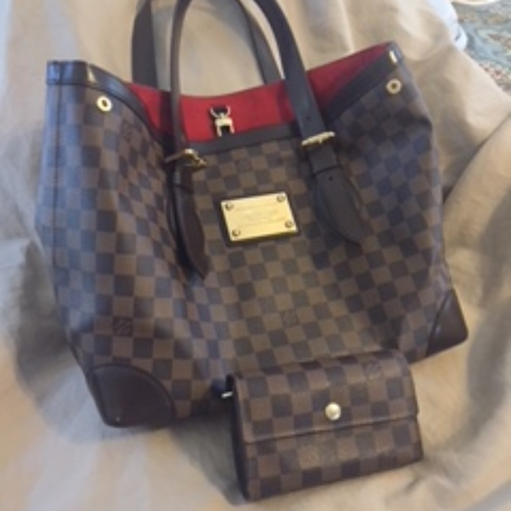 Authenic Louis Vuitton with matching  wallet